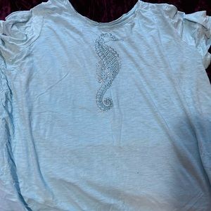 Catherine’s seahorse shirt! 26/28